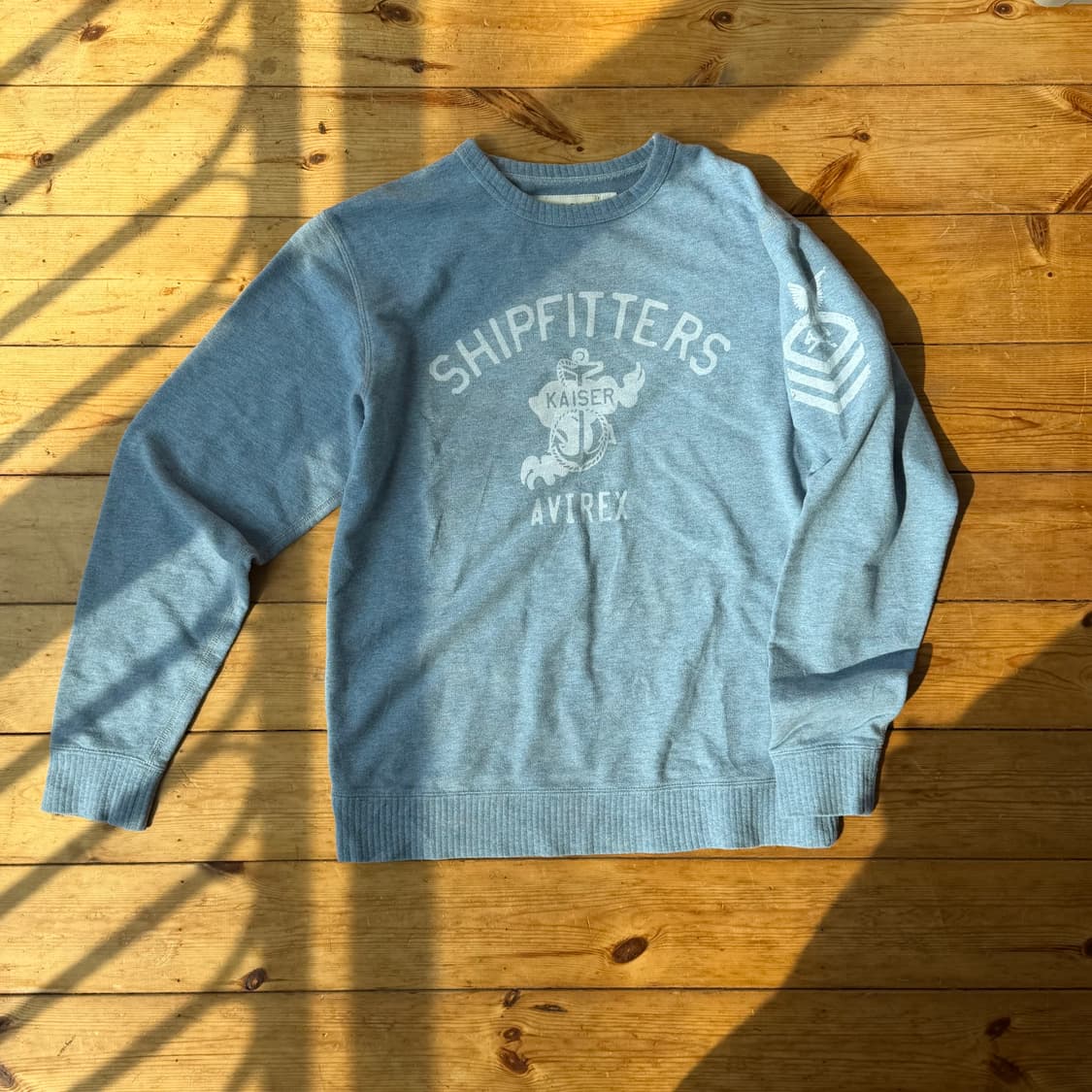 아비렉스 타입블루스웻셔츠 맨투맨 상품이미지1