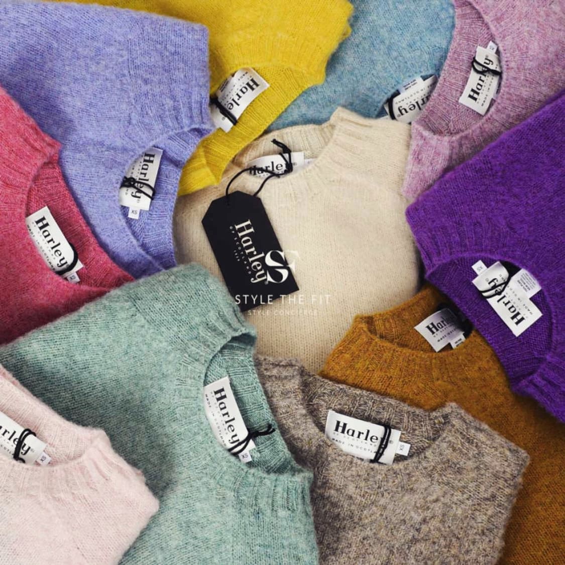 [새상품] 할리 오브 스코틀랜드 쉐기독 니트 미드그레이 42 상품이미지1