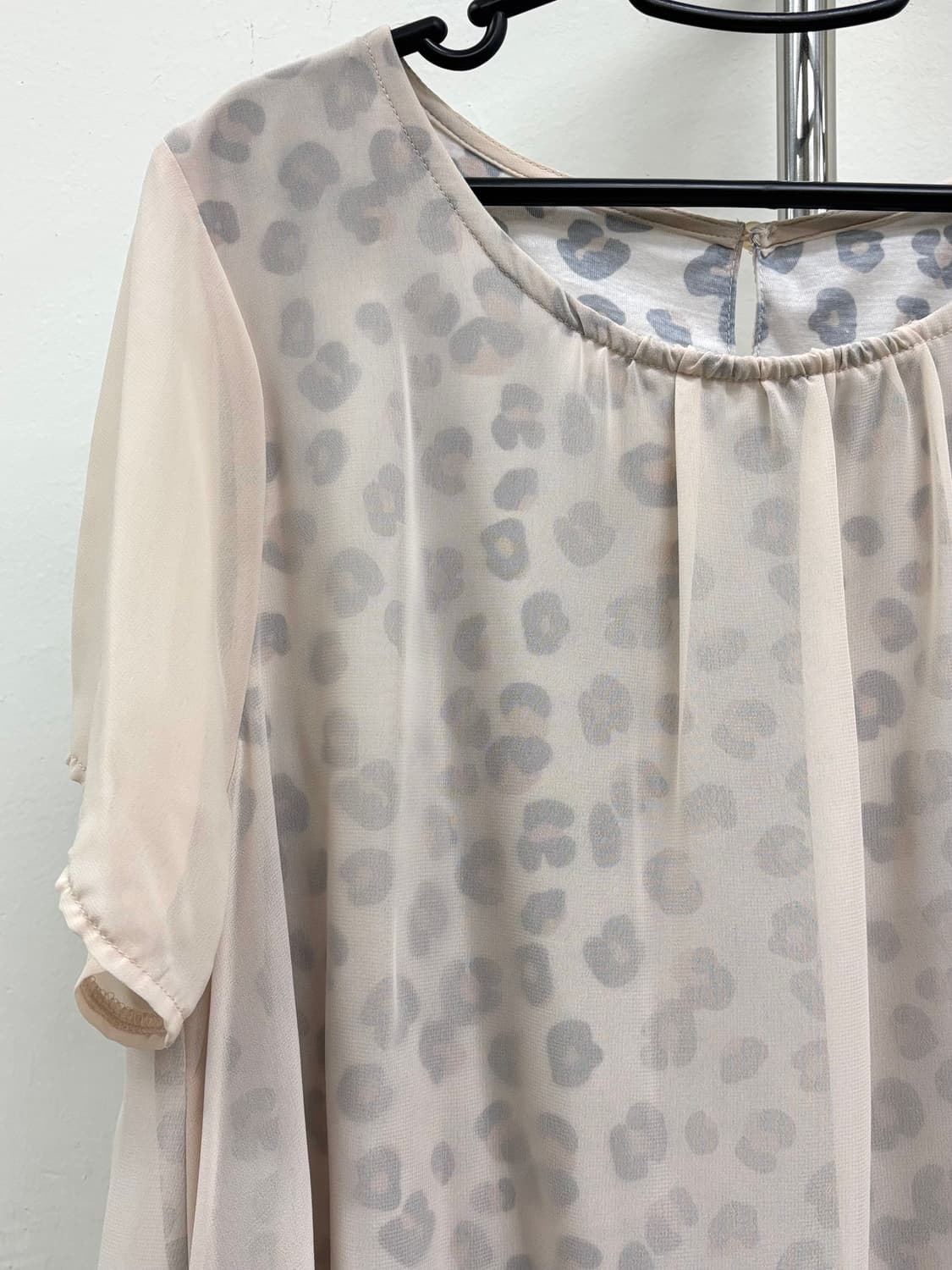 빈티지 레오파드 베이지 원피스 상품이미지6