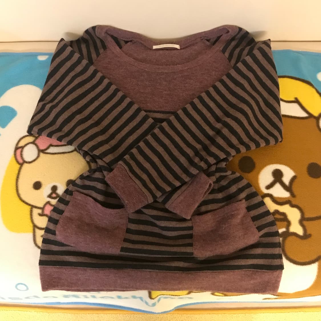 마루빈티지 포도 단가라 주머니 니트 상품이미지1