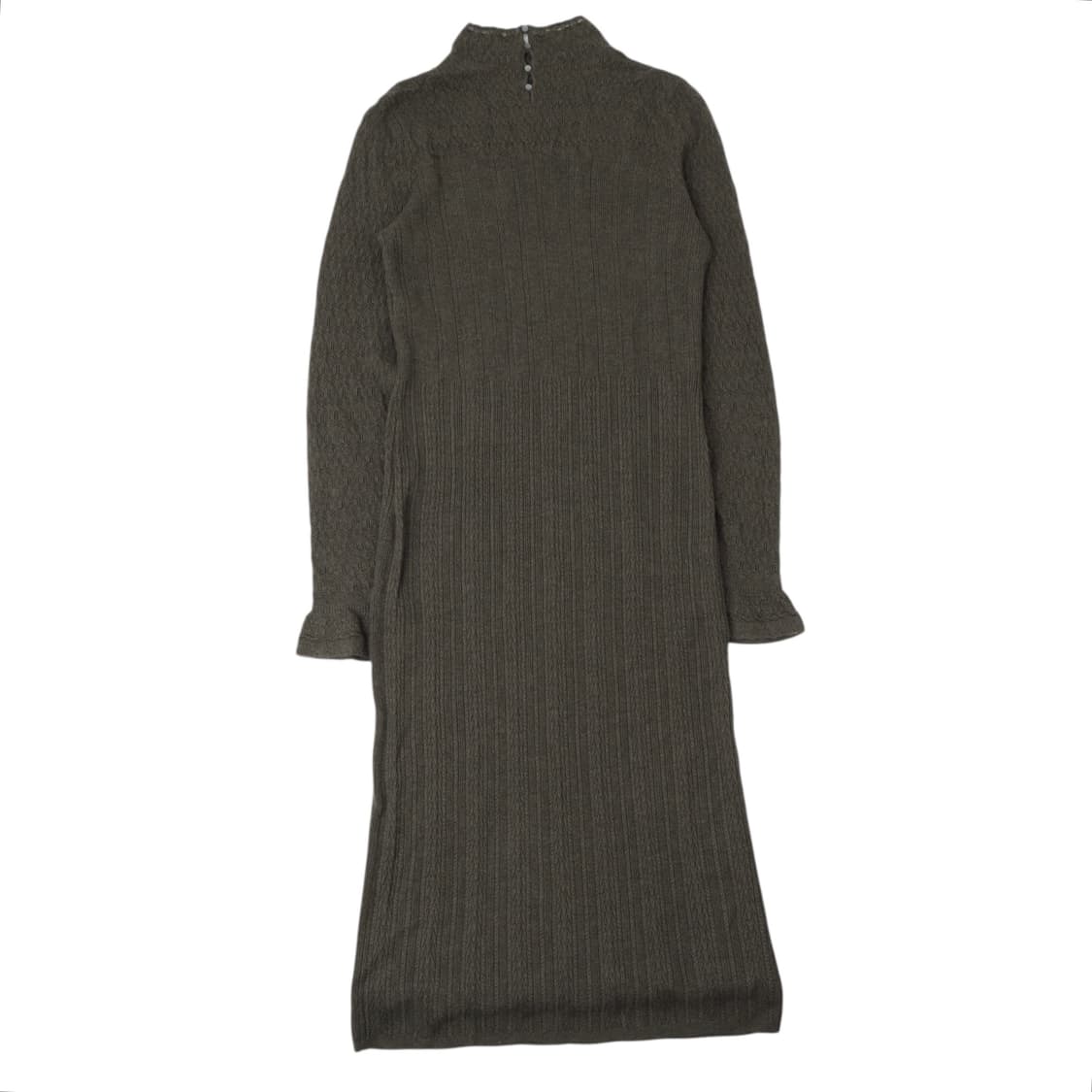 폴로 랄프로렌 카키 엑스트라파인 메리노울 니트 롱 원피스 상품이미지5