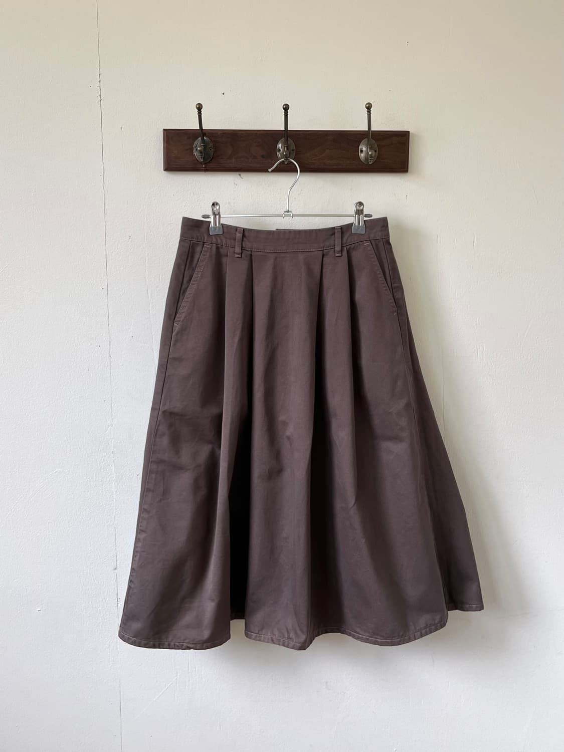 SOMETHING 핀턱 스커트 상품이미지1