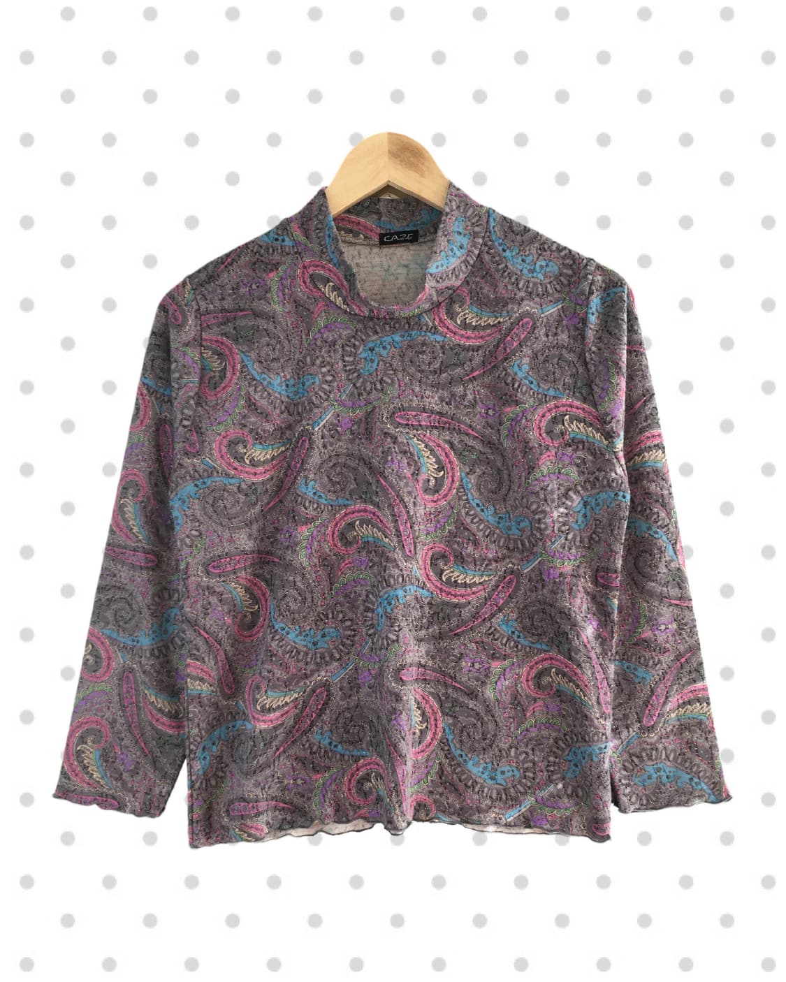 vintage paisley long sleeve purple 상품이미지5