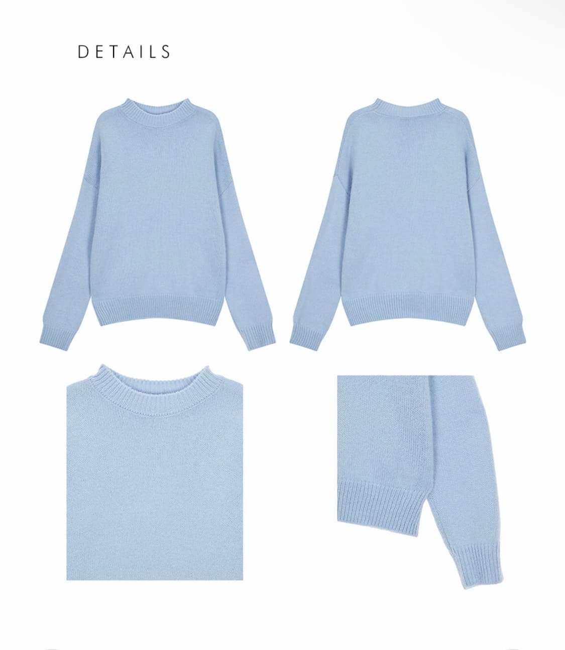 던스트 하늘색 니트 팝니다. 상품이미지1