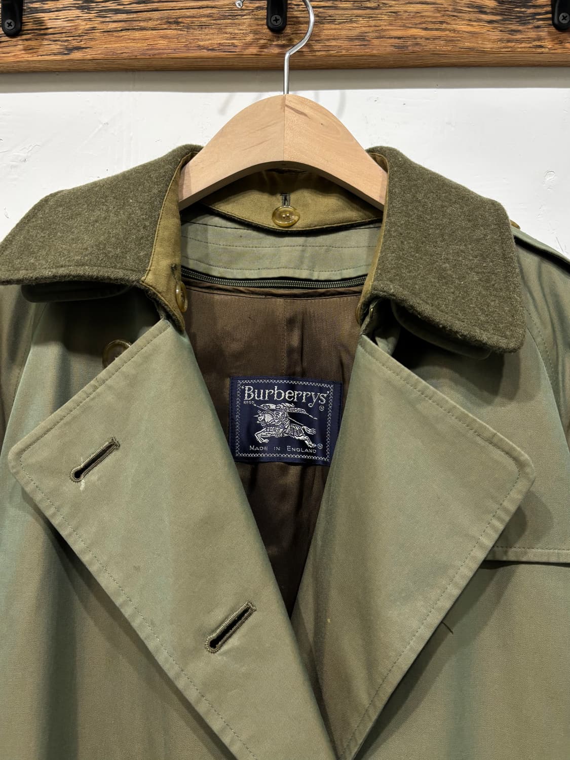 Burberry 버버리 카키 더블 카라 코트 상품이미지6