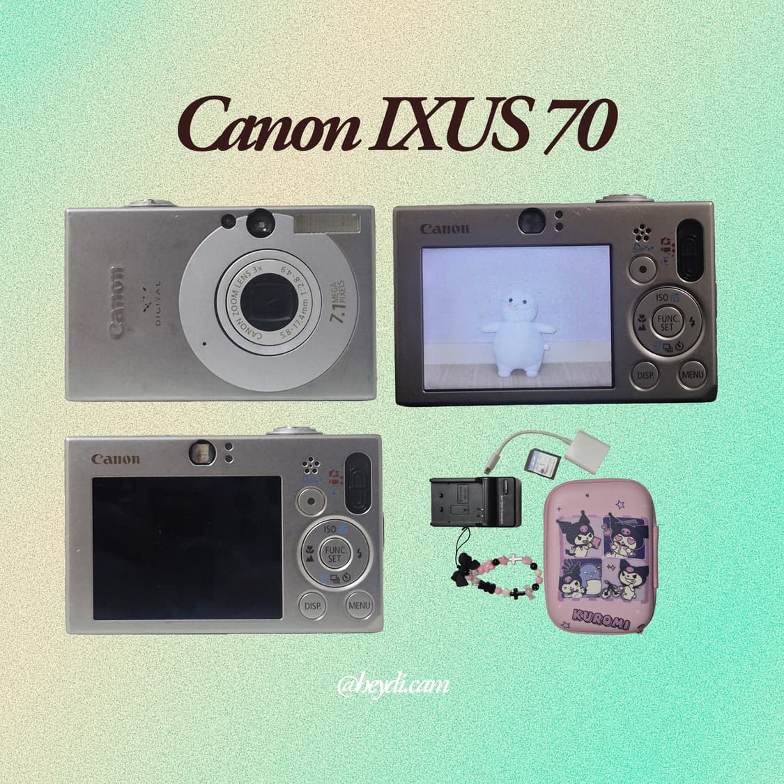 (강민경 아이브 리즈 은채) 캐논 ixus70(SD1000, IXY10) 상품이미지2