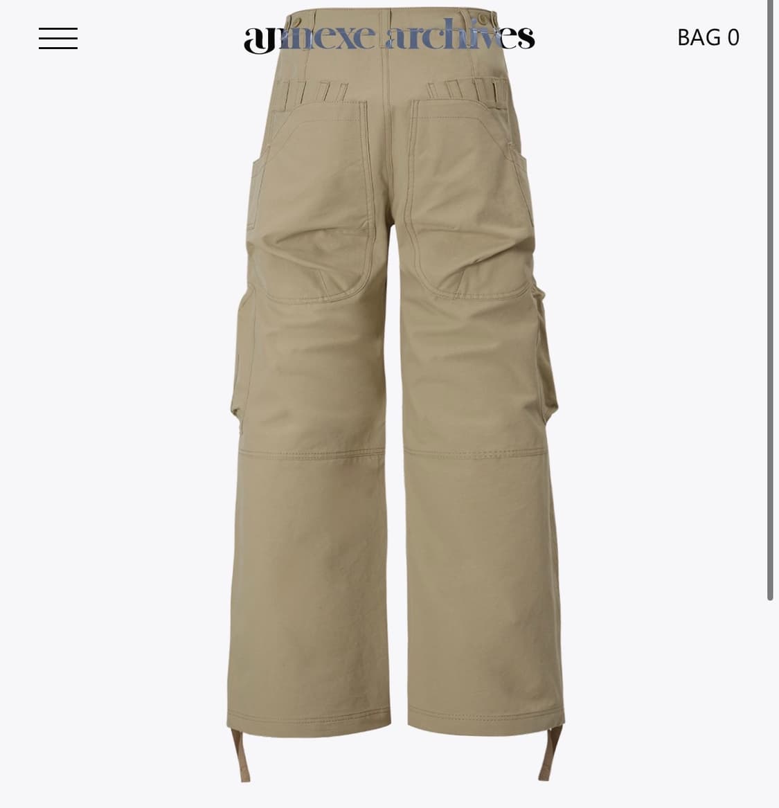 Annexe Archives CONFINE PACK PANTS BEIGE 상품이미지2