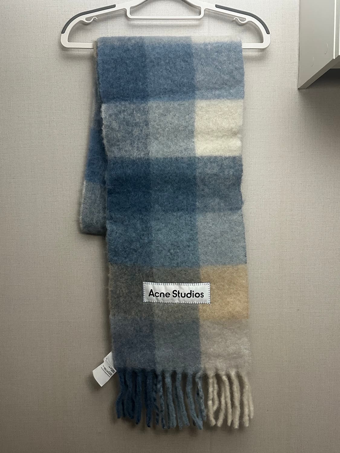 Acne Studios Mohair Check Scarf Pastel B 상품이미지2