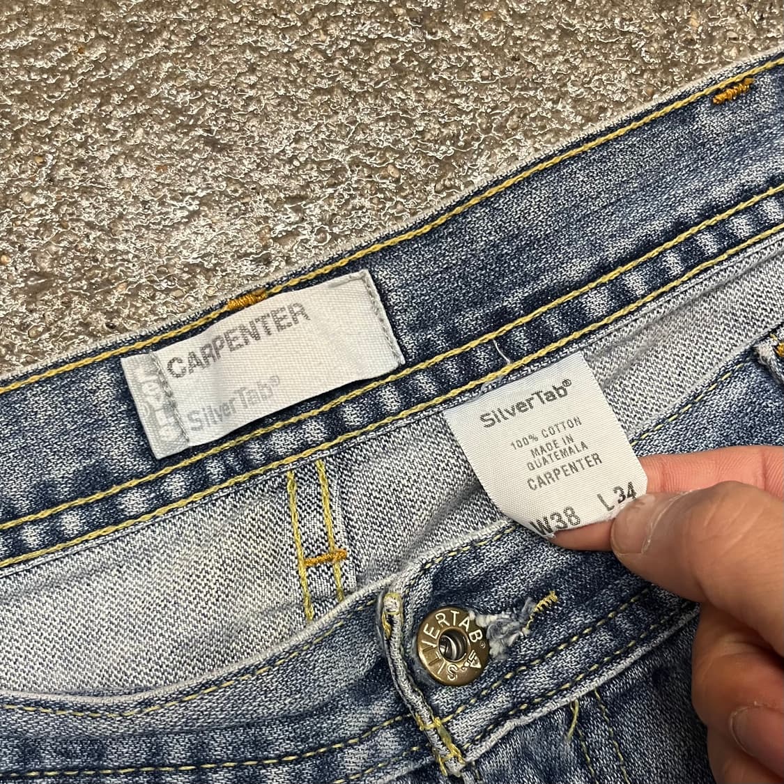 00s Levis 실버탭 데님 카펜터 팬츠 (38”) 상품이미지7