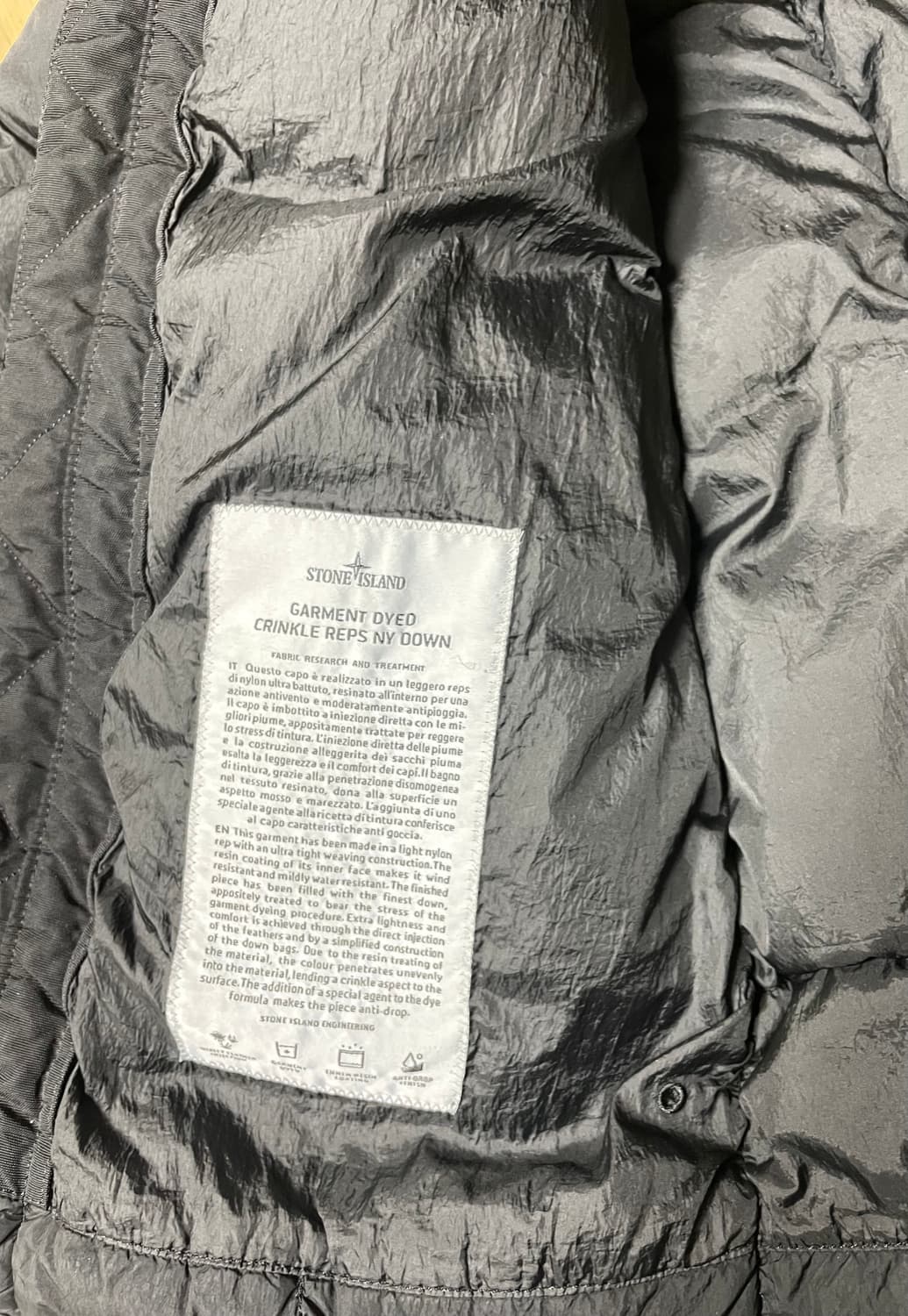 스톤아일랜드 크링클랩스 패딩 상품이미지3