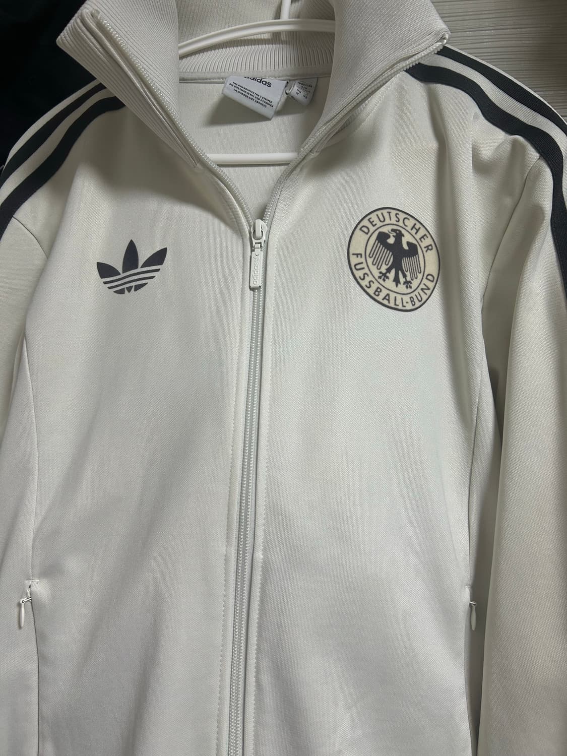 (최상급)아디다스 독일 바켄바우어 트랙 탑 오프 화이트 M 상품이미지1