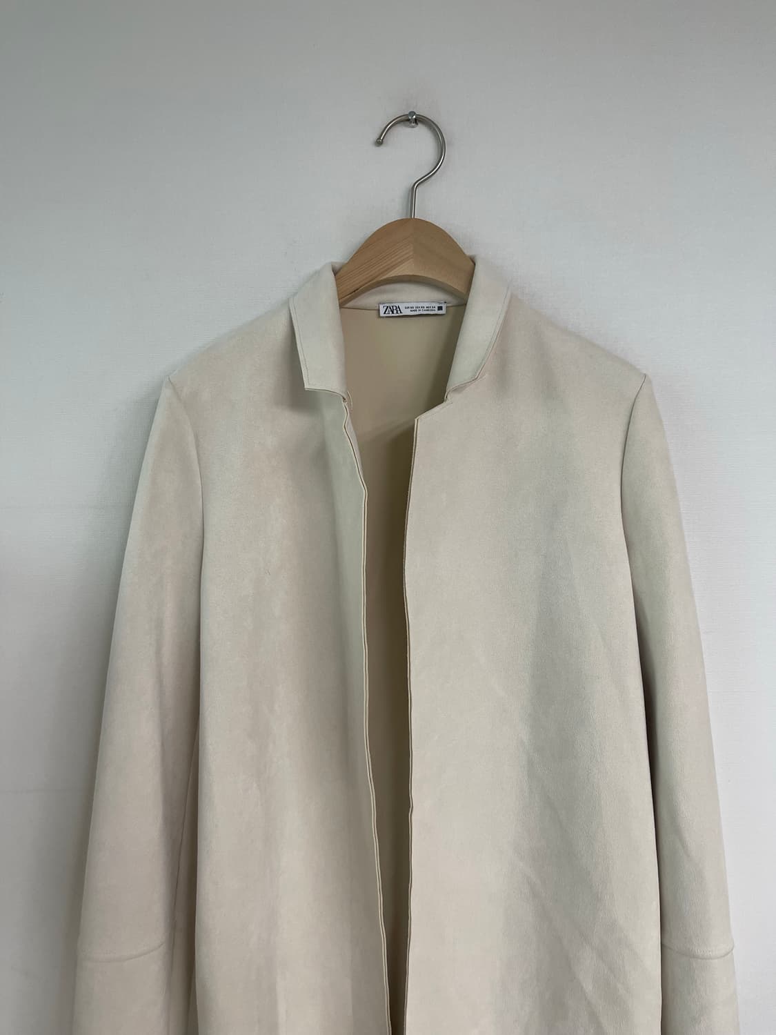 자라 ZARA 스웨이드 롱 자켓 55 상품이미지2