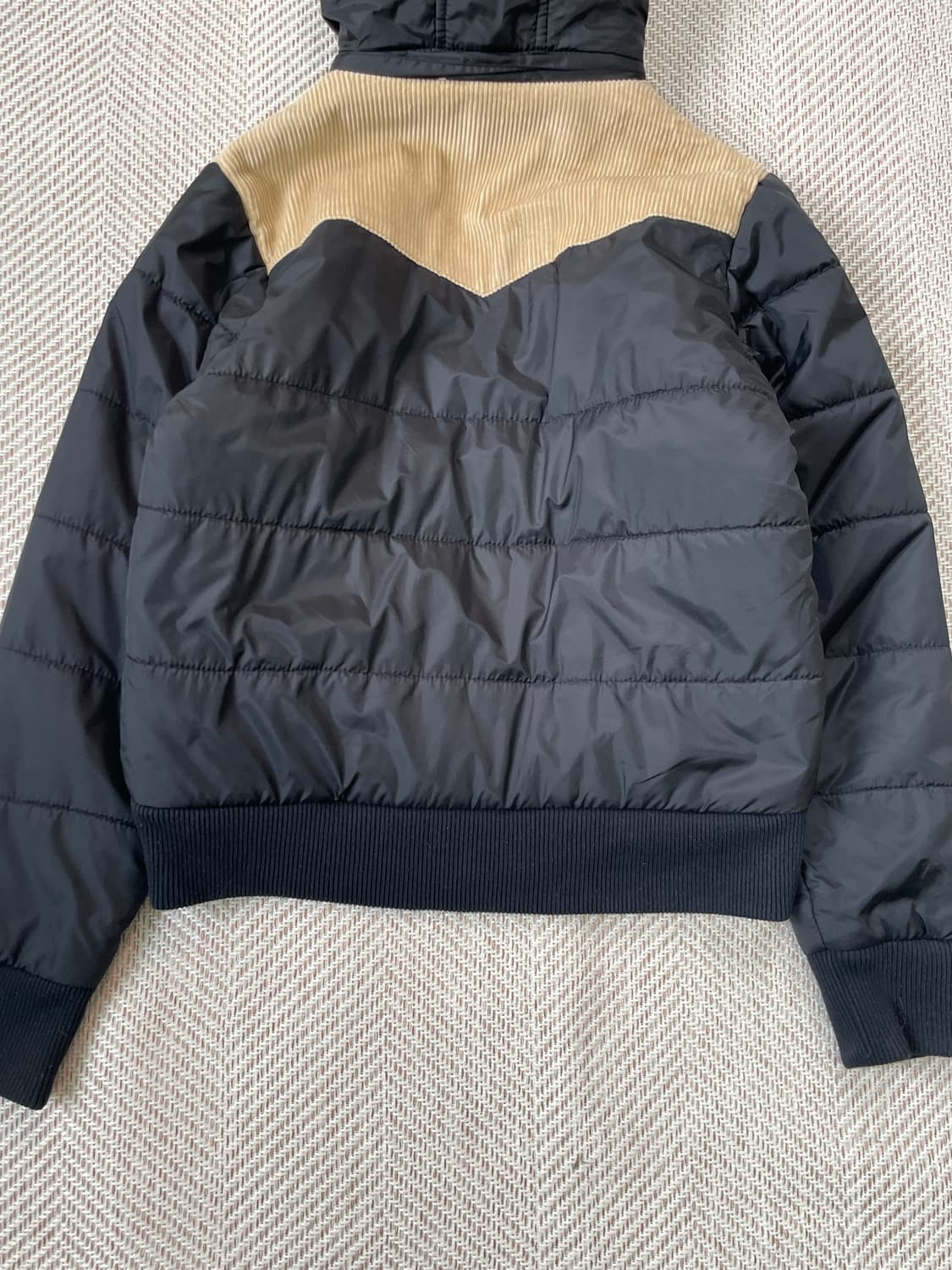 D’SUITE 코듀로이 패널 퍼후드 패딩 J03311 상품이미지6