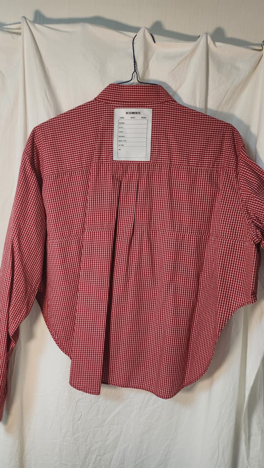 Vetements 19ss 크롭셔츠 xs 상품이미지5