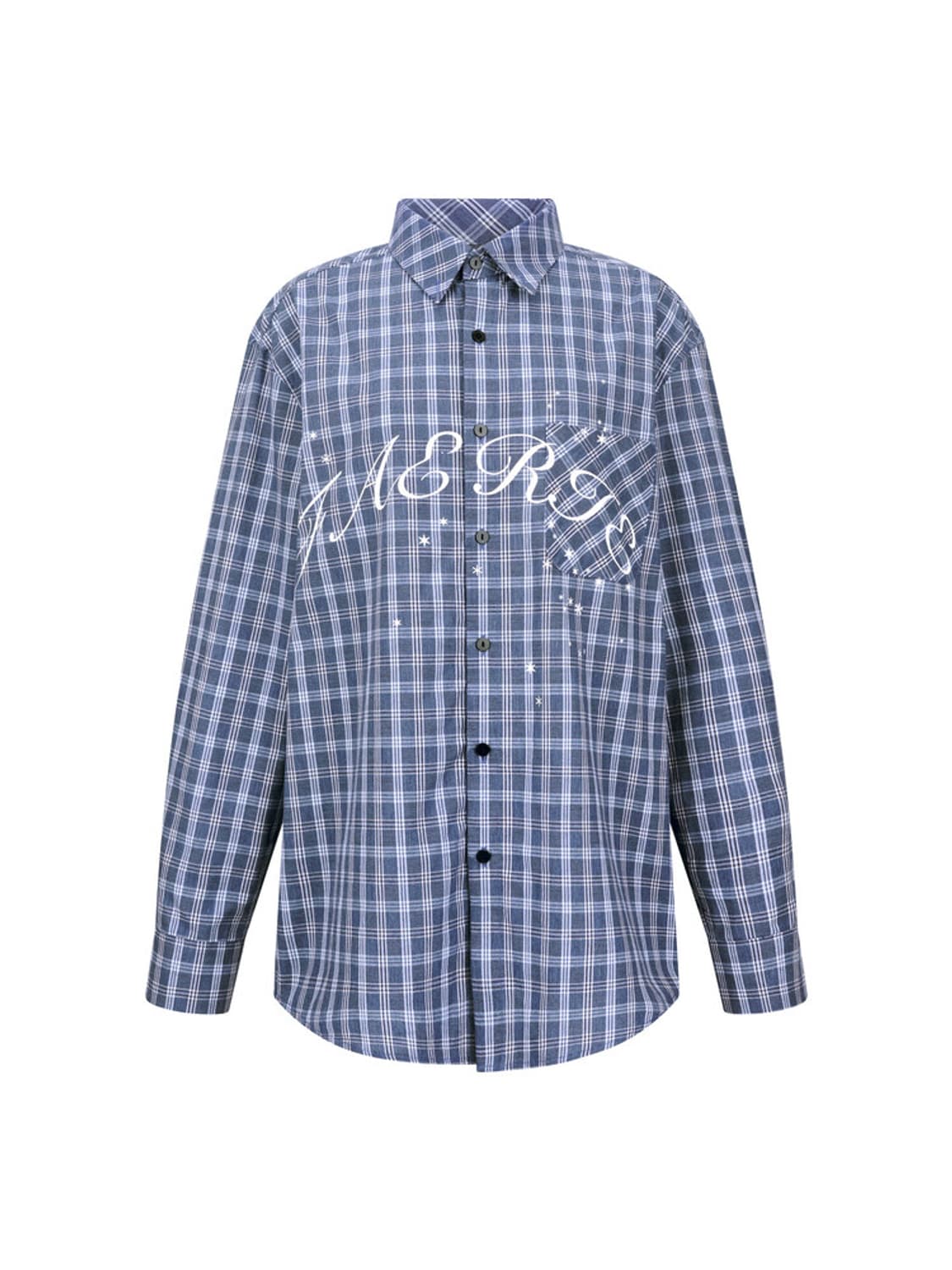 샵페어리 블루 체크 아카데미 셔츠 상품이미지1