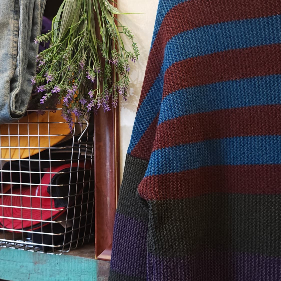 버버리 프로섬 헤비 니트 스웨터 컨트리 컬러블록 스트라이프 런웨이  L 상품이미지7