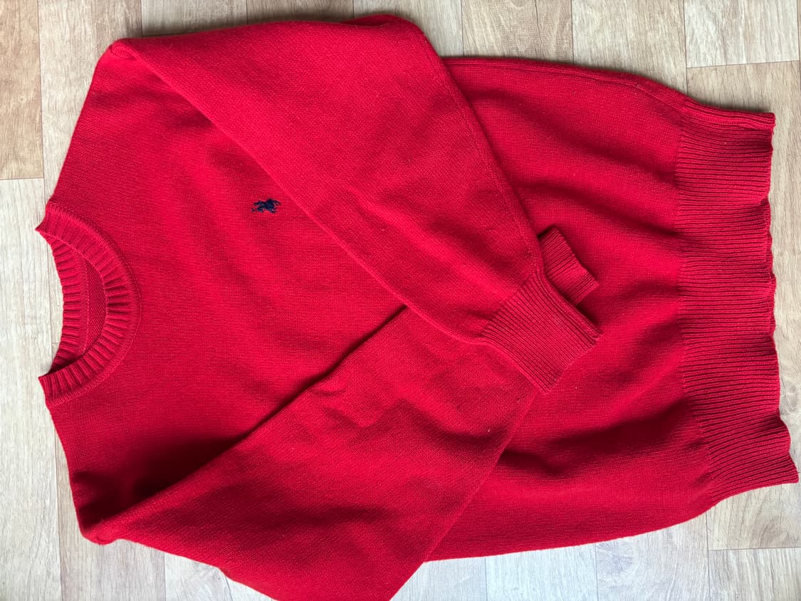 레드 크롭니트(빈티지) 상품이미지3