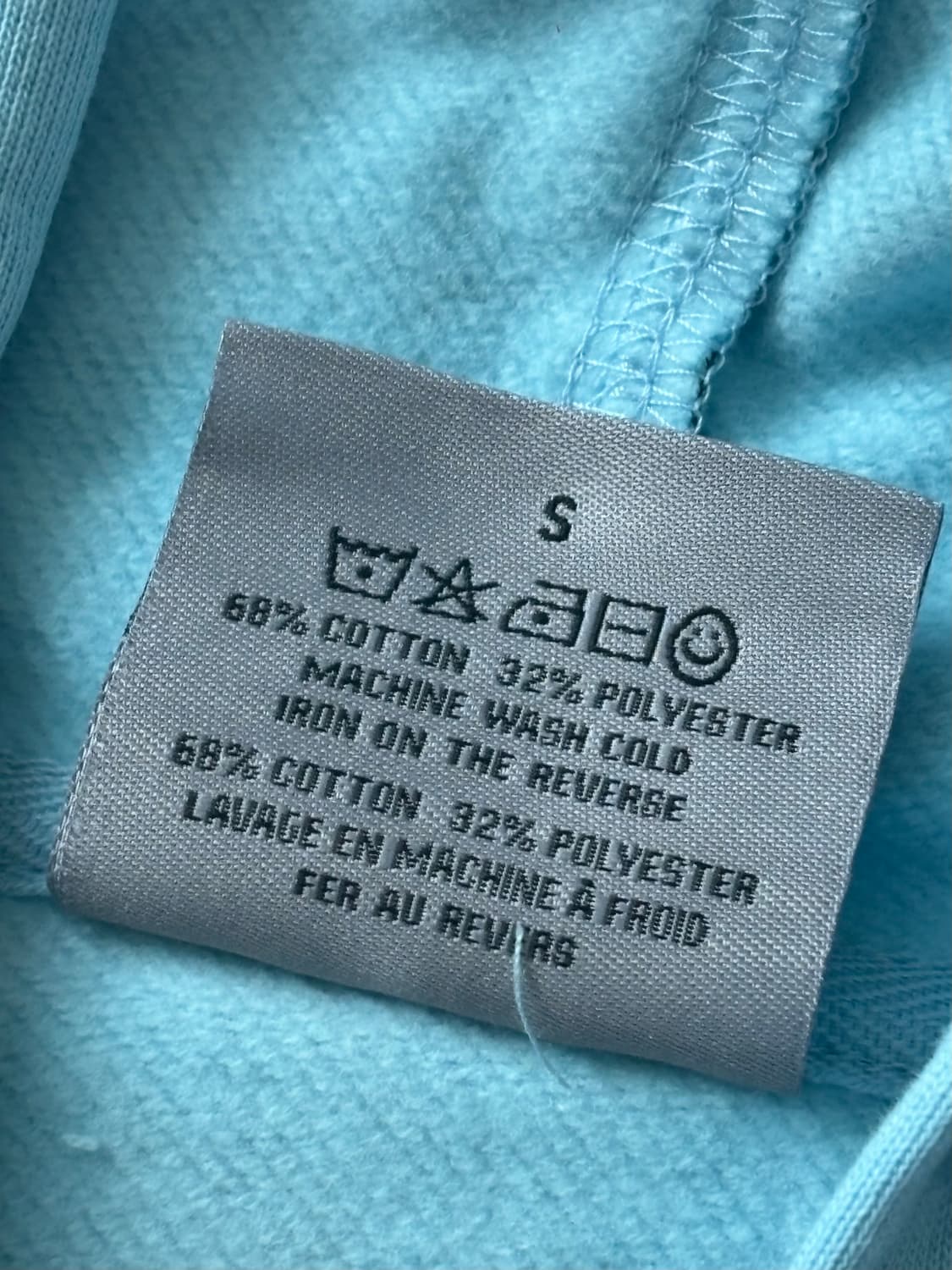 [S] 애슐리 윌리엄스 블루 크롭 후드집업 새상품 상품이미지5