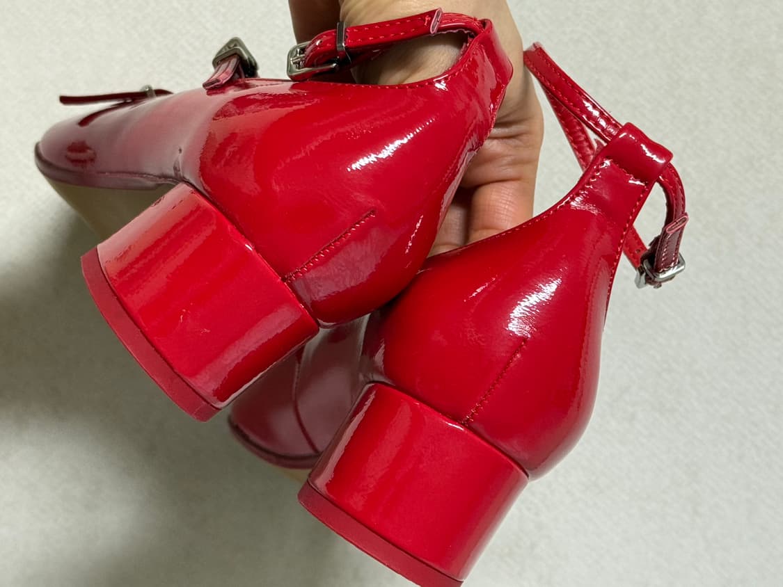 ZARA 자라 레드 메리제인 슈즈 상품이미지9