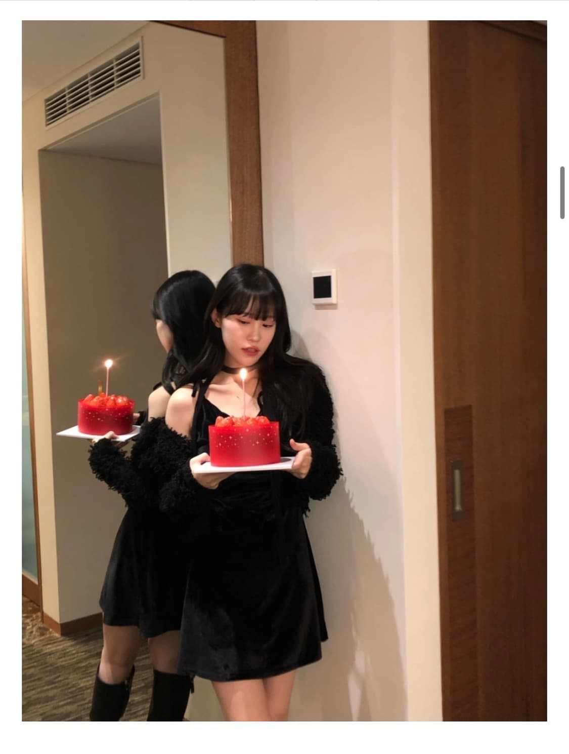 디어셀린 벨벳 원피스 상품이미지4