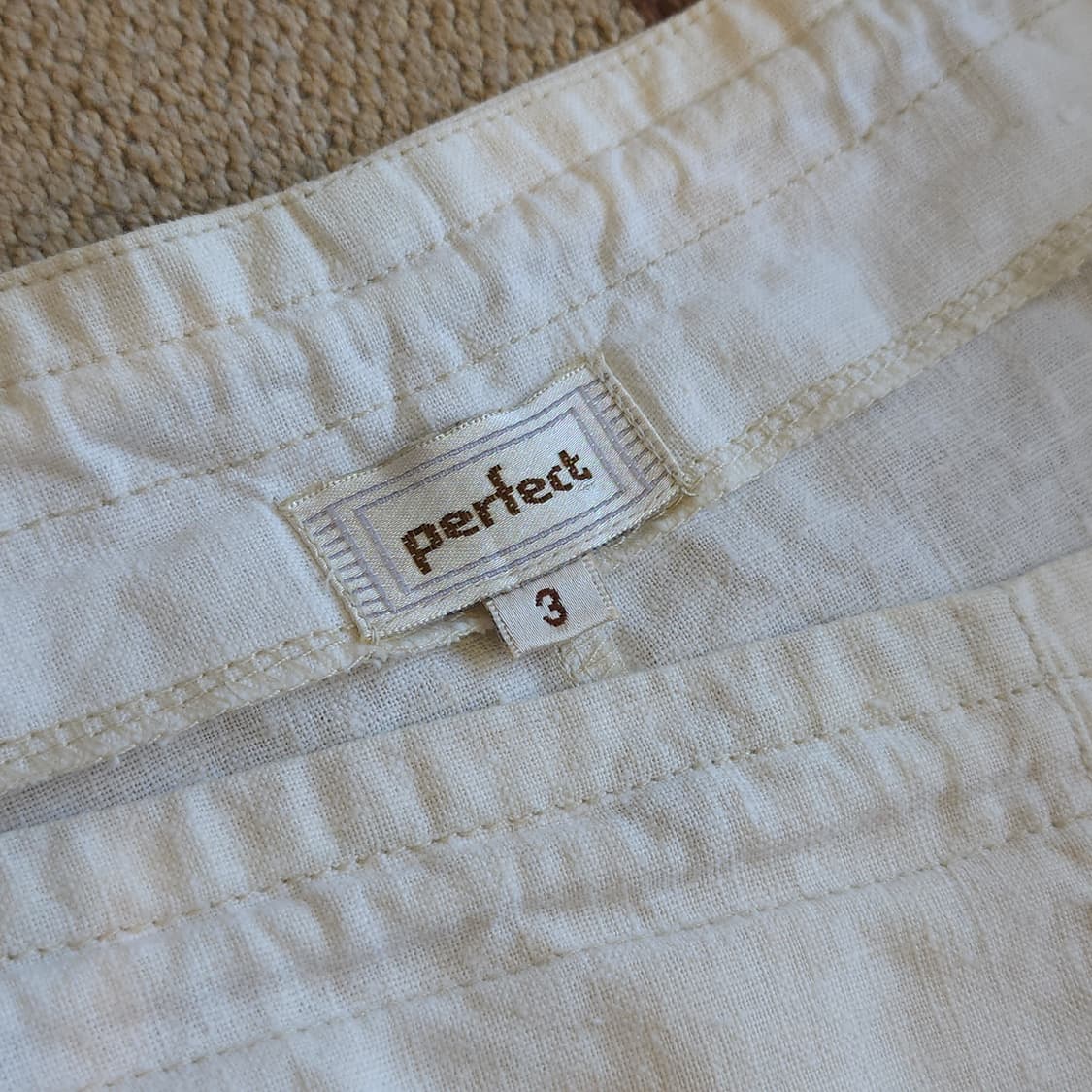 90s 빈티지 스커트 유럽  화이트 스커트 미니스커트 물고기자수 3 상품이미지10