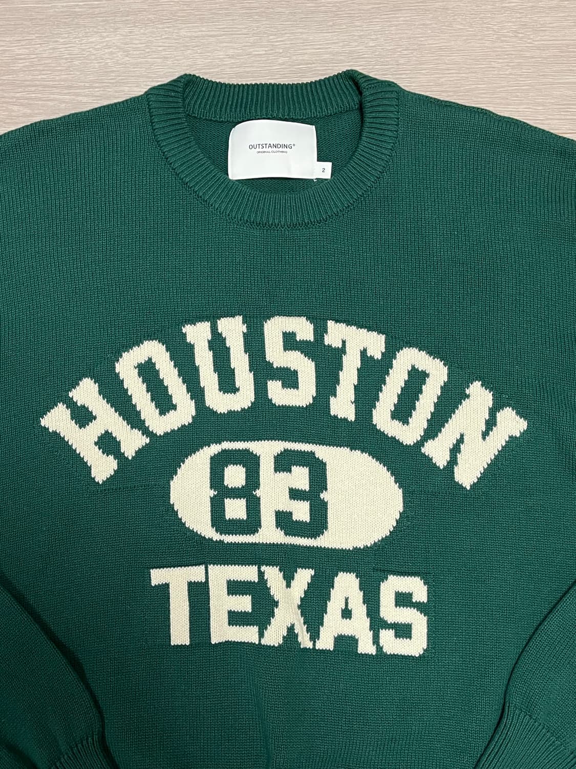 (새상품) 아웃스탠딩 휴스턴 니트 그린 상품이미지4