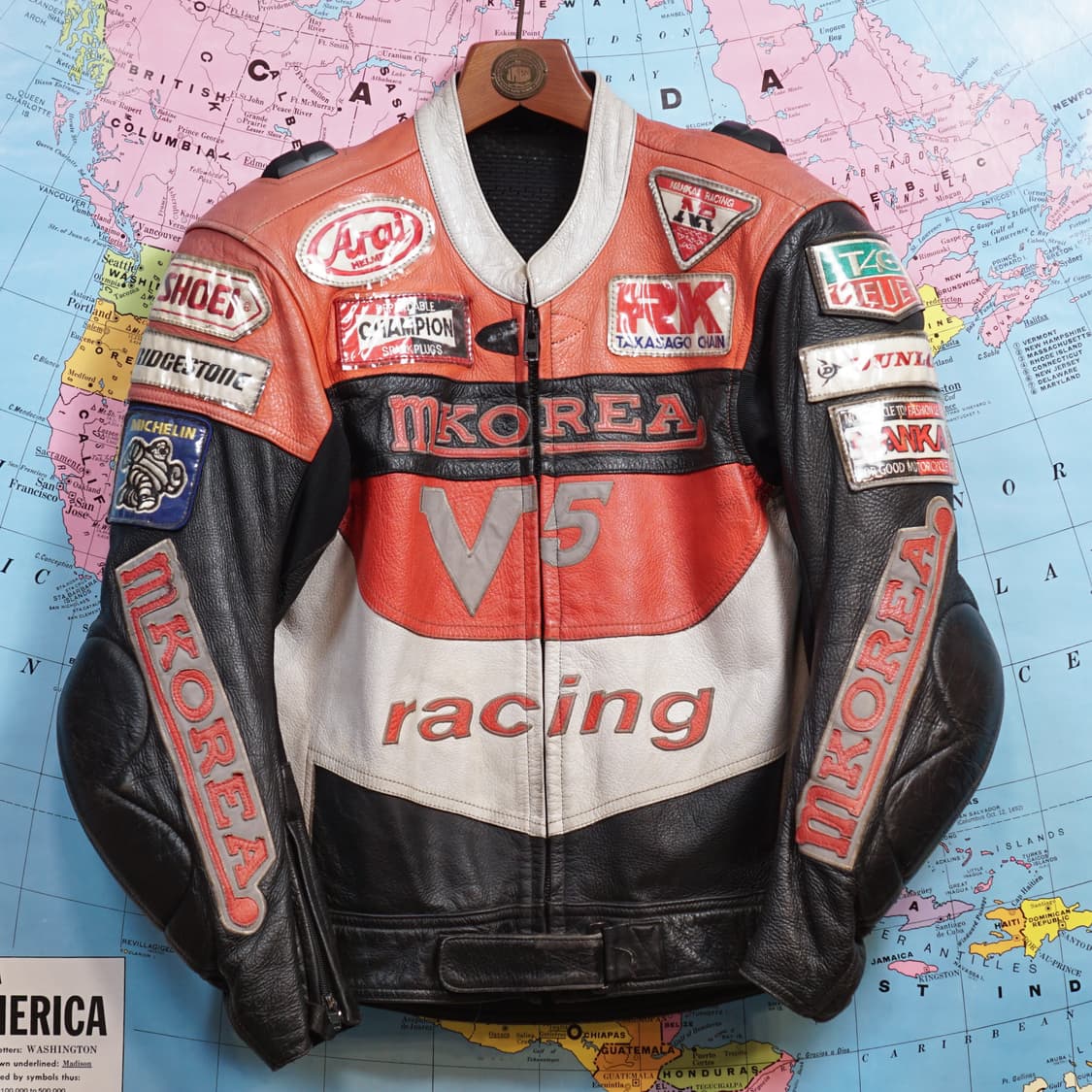 빈티지 레이싱 스폰서 바이크 자켓 상품이미지1