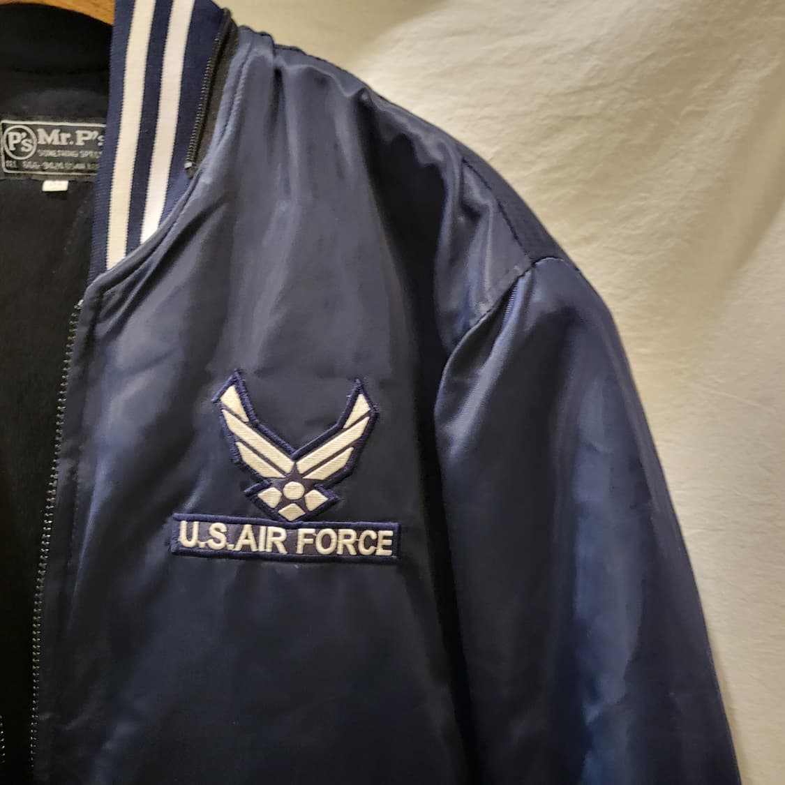 미스터피 U.S.AIR FORCE 오리지널 미공군 항공 기모 점퍼 상품이미지2