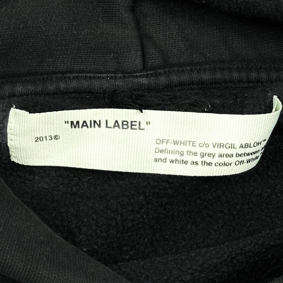 오프화이트 베르니니 블랙 프린팅 후드티 (L) 상품이미지8