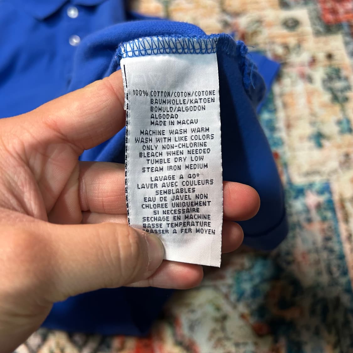 [L] 폴로 랄프로렌 블루 카라 반팔  상품이미지6