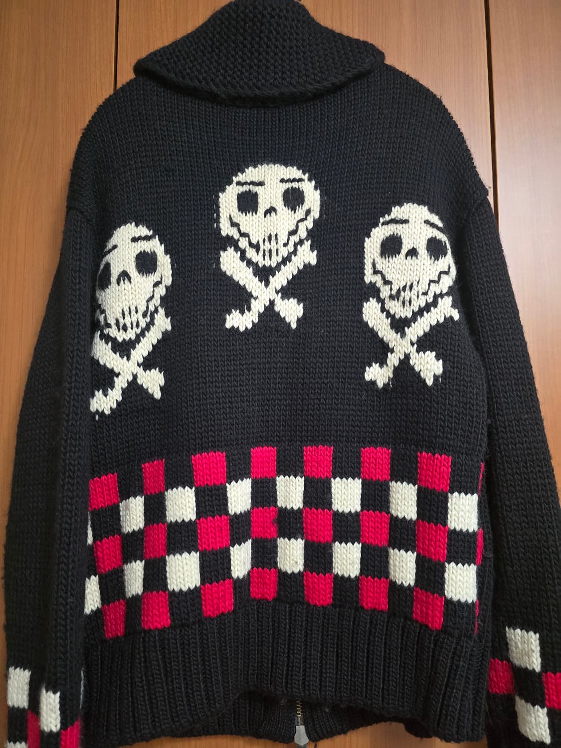 앤더슨벨 체커보드 코위찬 집 가디건 블랙

S 상품이미지5