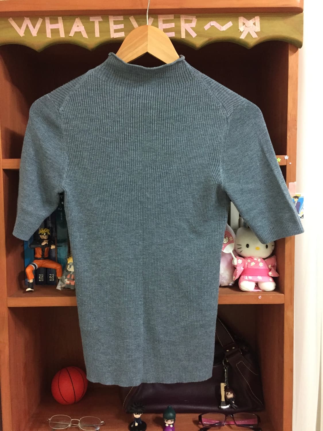 반폴라 니트 탑 상품이미지9