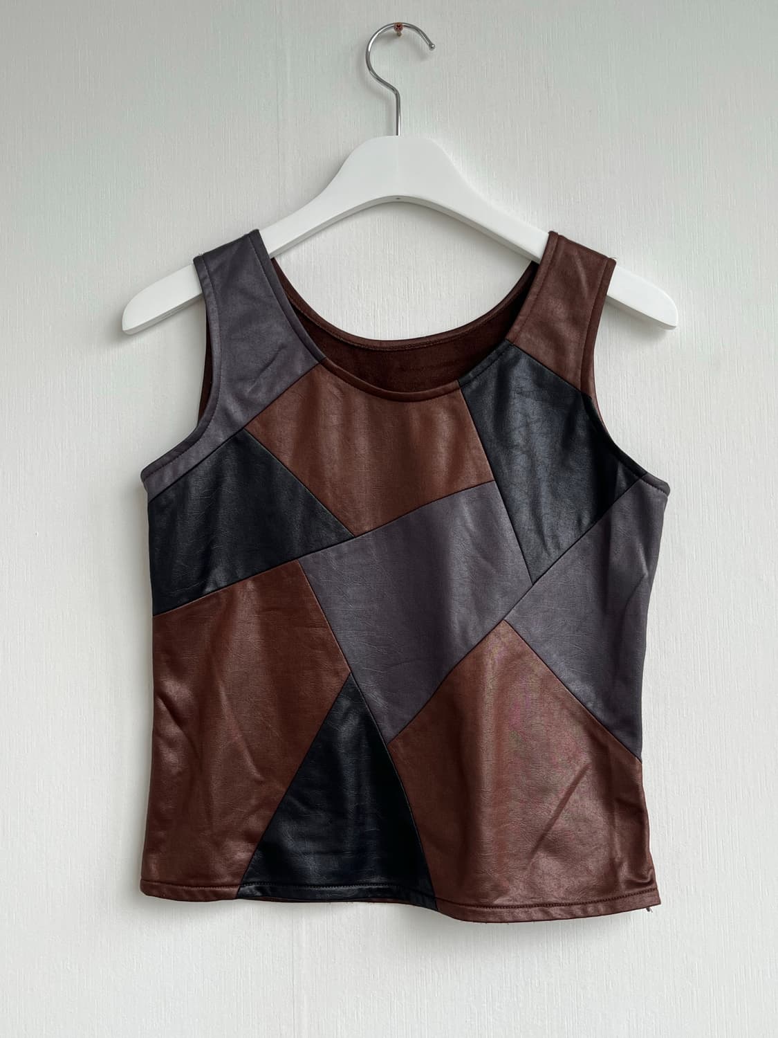 Vintage Patch Leather Tank 상품이미지1