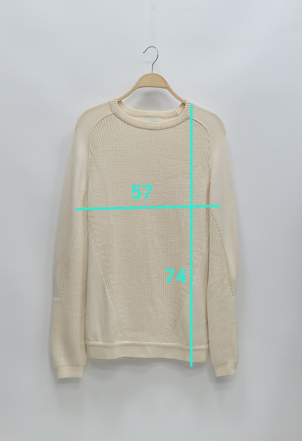 SOLID HOMME 솔리드 옴므 모 100% 니트 / 남 100 크림
 상품이미지10