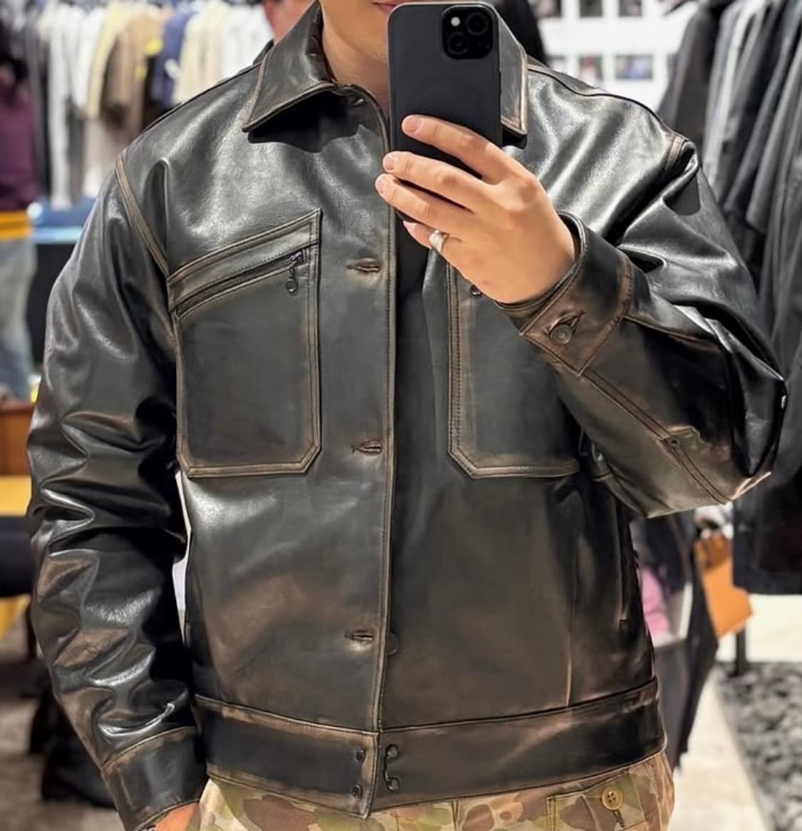 이스트로그 블루종 레더 상품이미지5