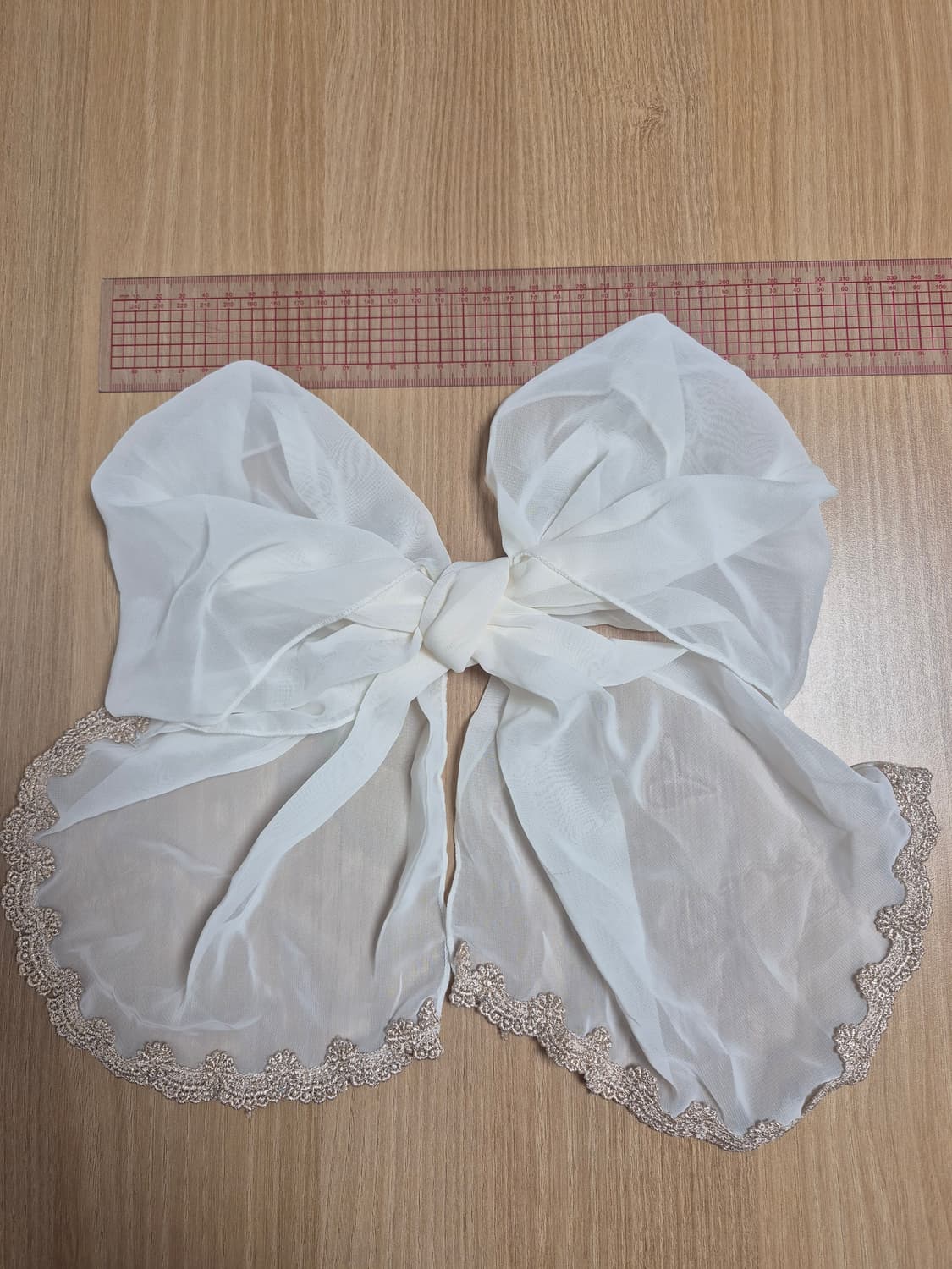 리즈리사 쉬폰리본브로치 아이보리칼라 상품이미지2