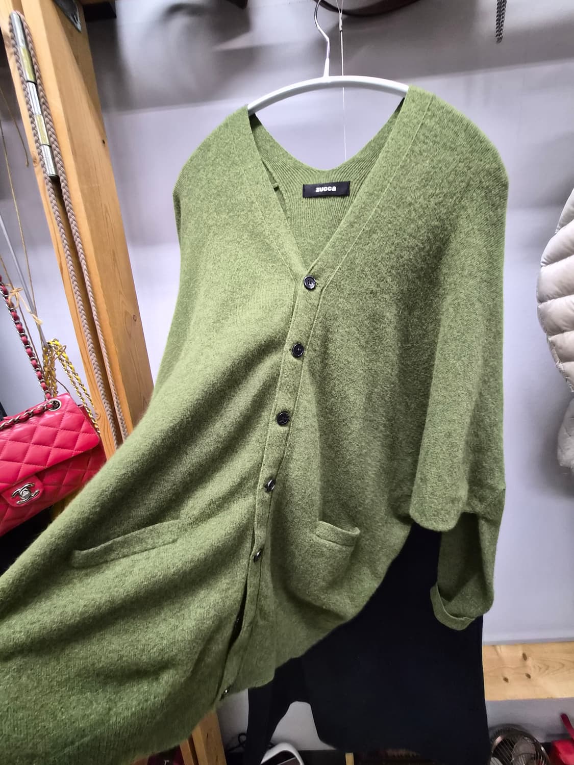 zucca 앙고라 캐시울 나그랑롱니트. 코스울 랩스커트 상품이미지4