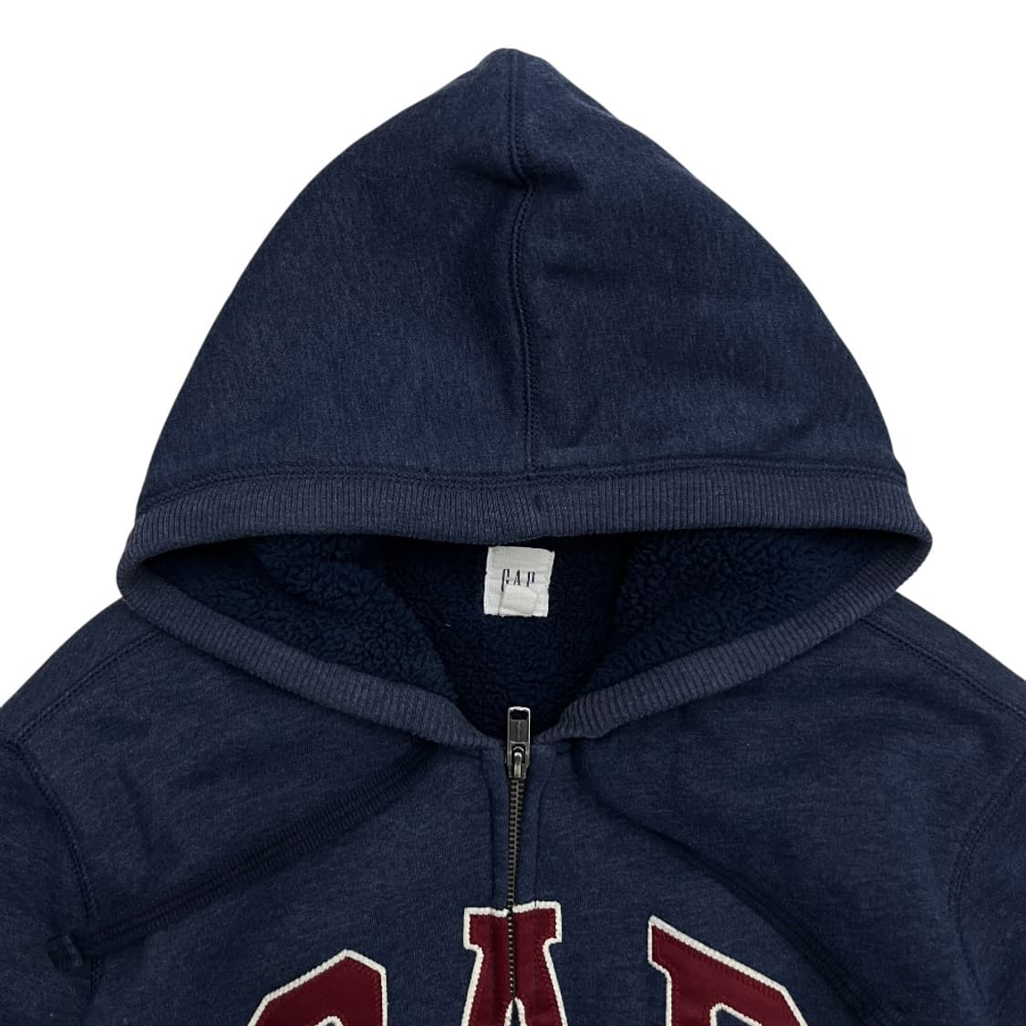 갭 센터로고 네이비 후드집업 M 상품이미지4