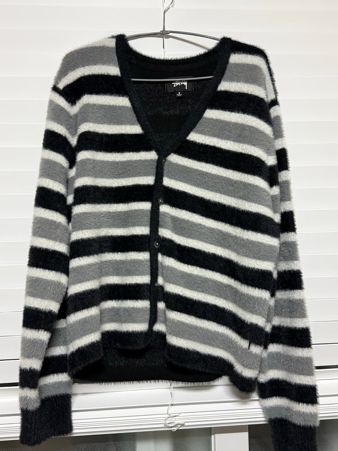 [S] 스투시 샤기 가디건 스트라이프 상품이미지1