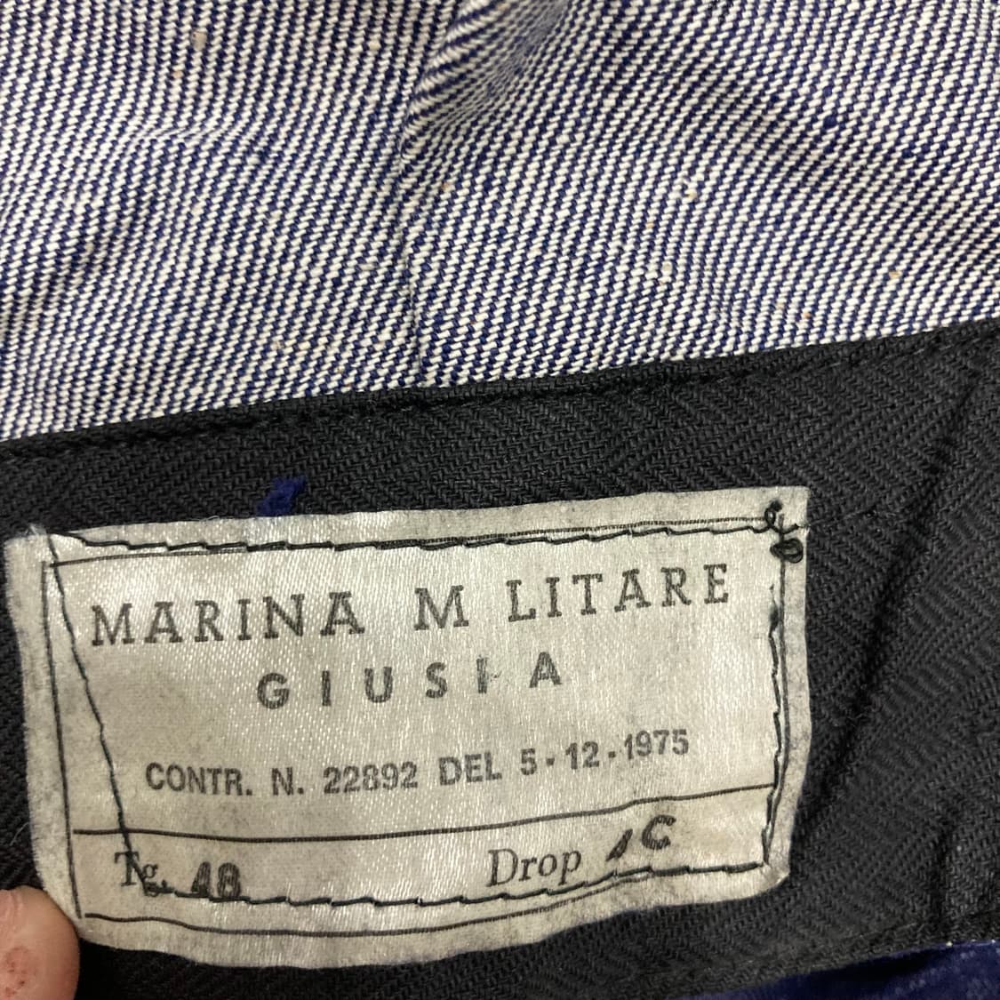 70s 이탈리아군 데님 배틀드레스 자켓 상품이미지4