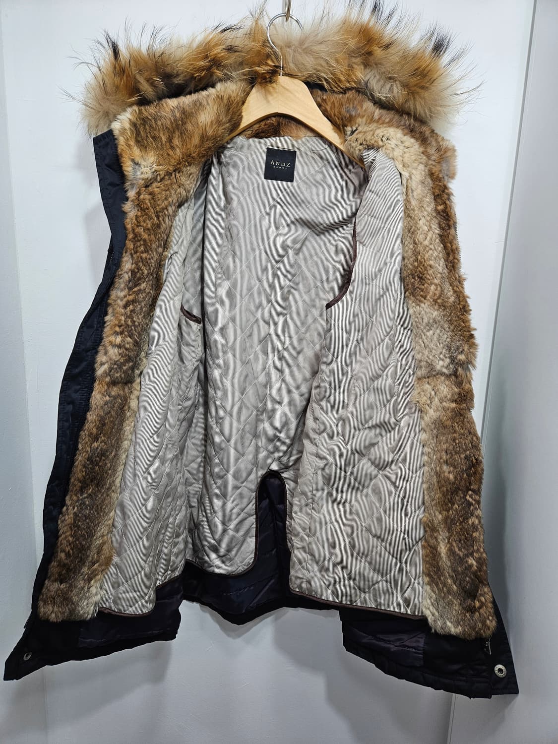 앤드지(AND Z)후드 퍼 야상 점퍼 100 상품이미지5