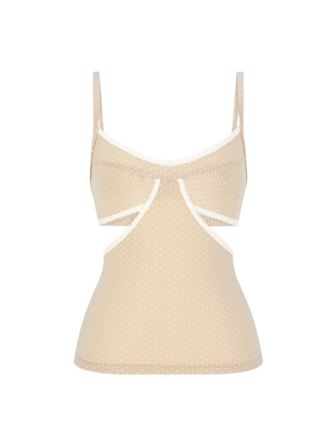 핀 도트 란제리 캐미솔 누드 구합니다 상품이미지1