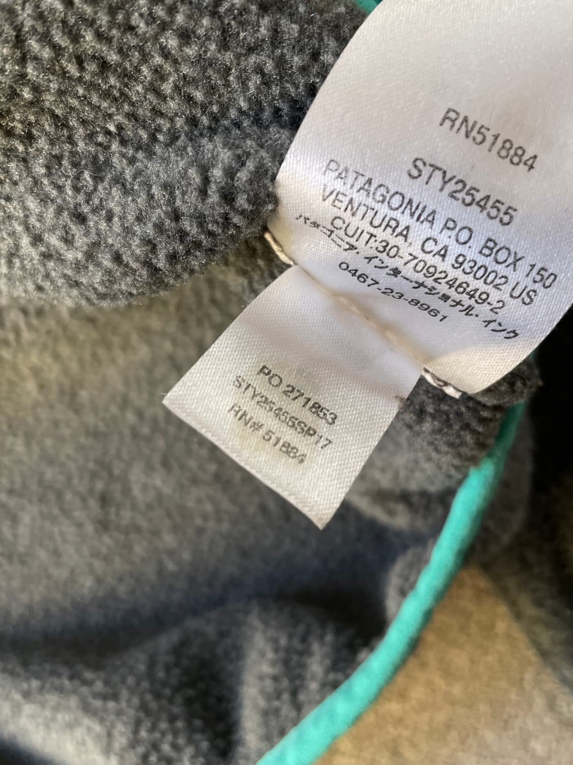 Patagonia Synchilla Nikel&Mint Snap-T 상품이미지10