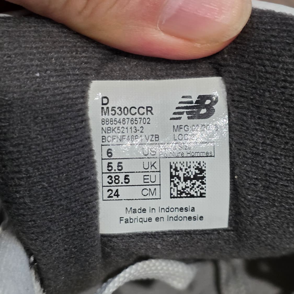 1w-10:뉴발란스 530 화이트그레이 24cm(2번사진확인)금액15 상품이미지10