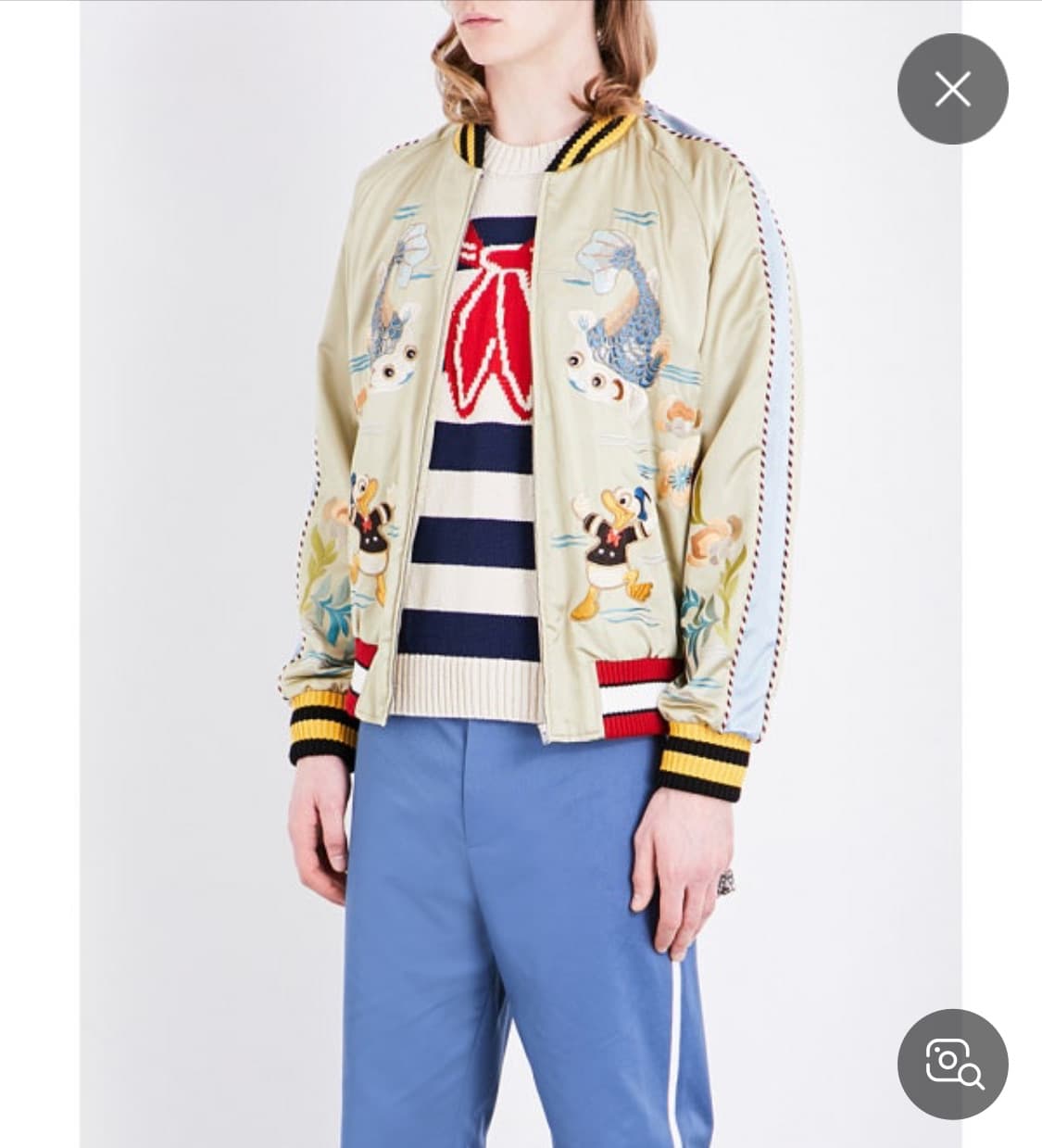 [50] 구찌 컬렉션라인 도날드 스카쟌 실크 자켓 상품이미지2