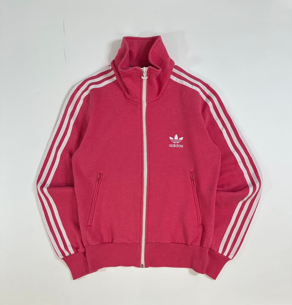 아디다스 adidas 하이넥 져지 슬림 핑크 트랙탑 져지 95 상품이미지3