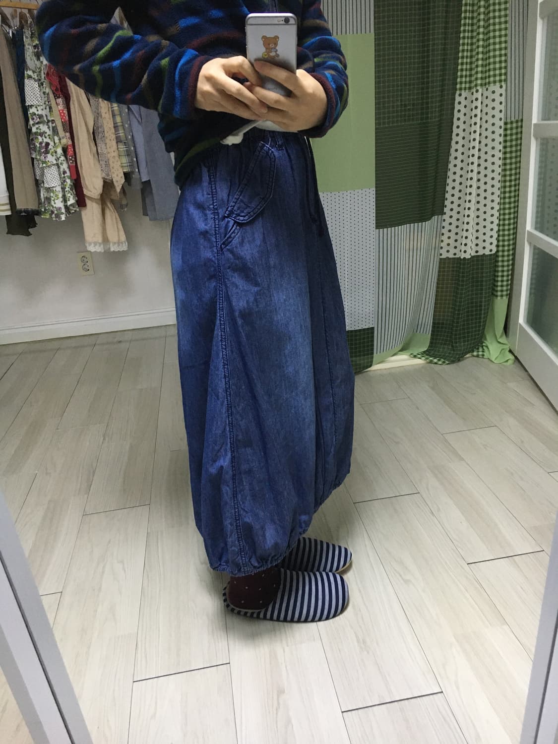 데님 벌룬 롱 스커트 상품이미지10