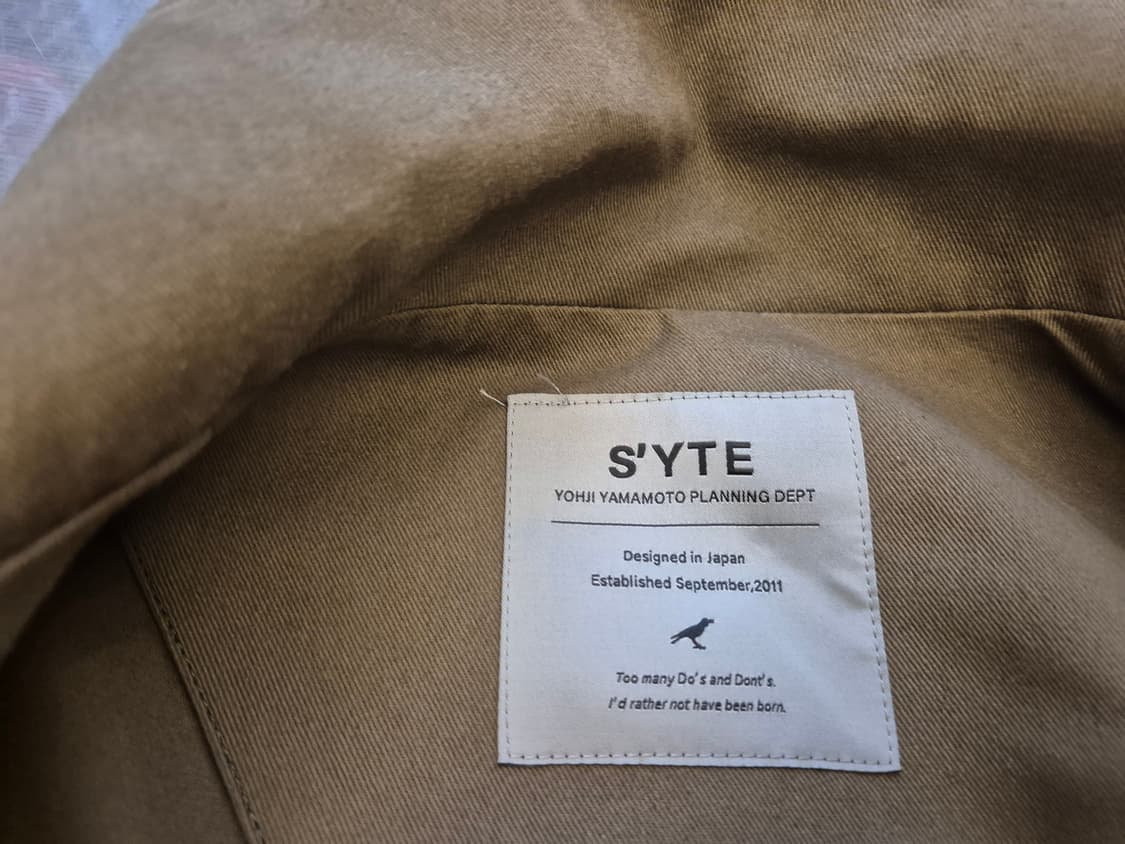 S'YTE Yohji yamamoto 밀리터리 하이넥 코트 상품이미지7