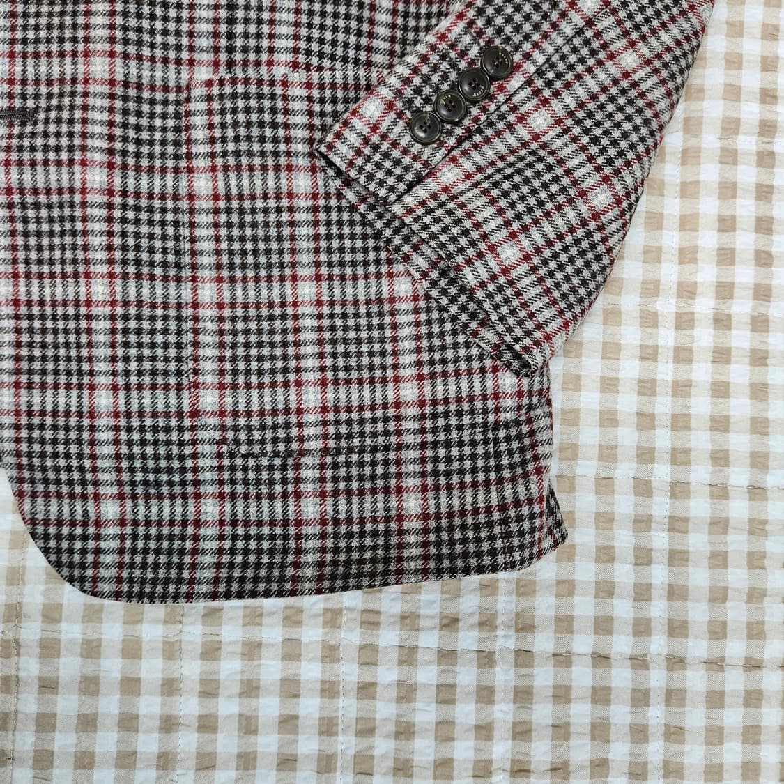 바쏘 울 캐시미어 블레이저 자켓 남자100 상품이미지4