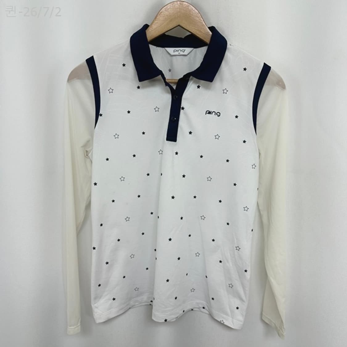 핑 여자 골프 스판 시스루팔 티셔츠 95 /퀸 상품이미지1